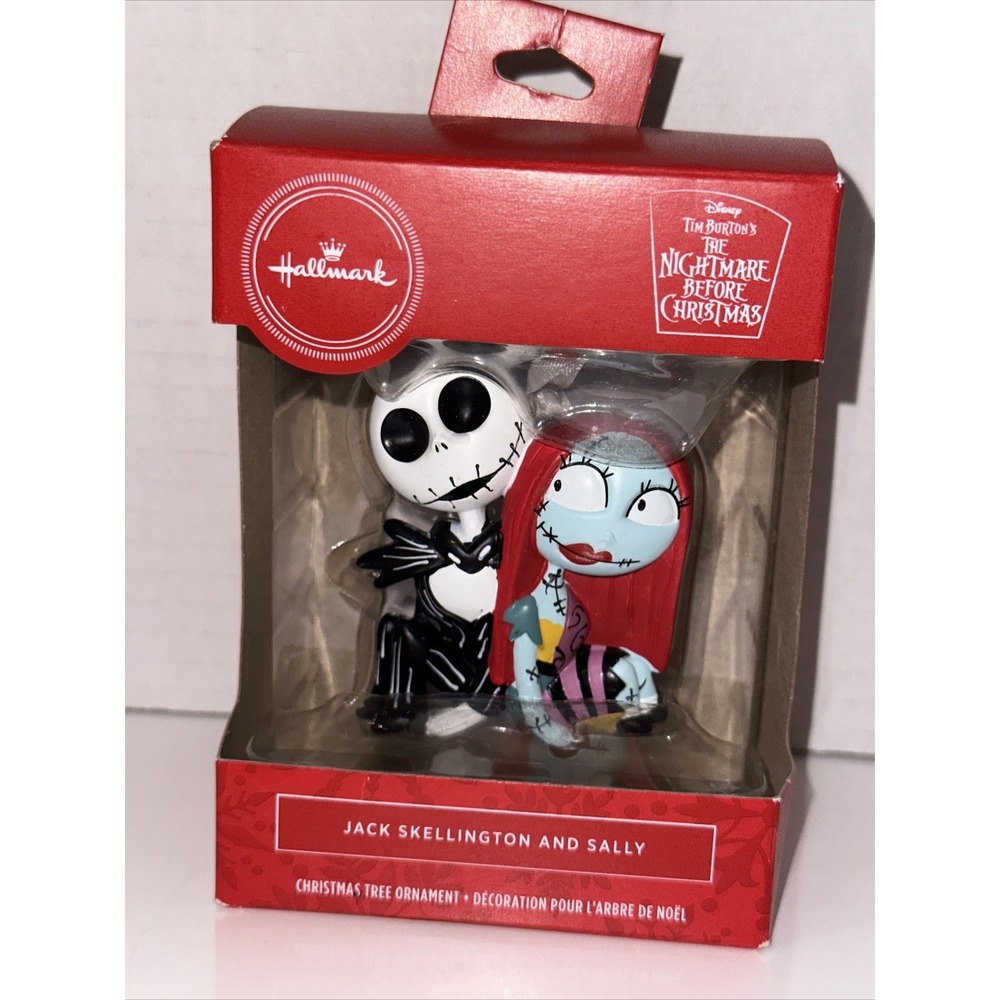 Hallmark Nightmare Before Christmas Jack‎ Skellington and Sally Ornament Disney